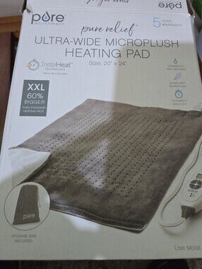 Pure Enrichment Pure Relief Ultra-Wide Microplush Heating Pad *See Details